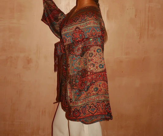 Pashmina Multicolour wrap top