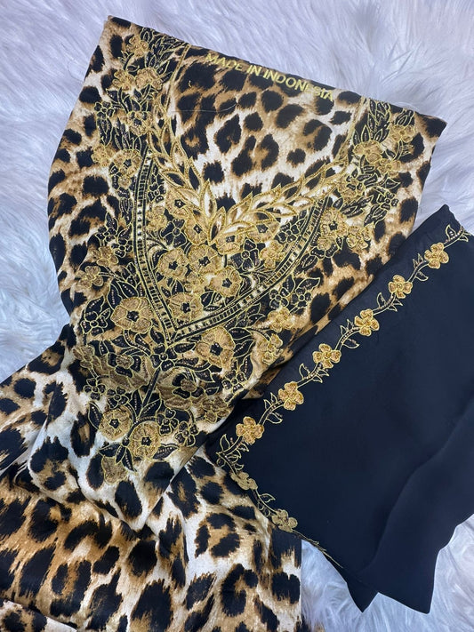 Premium unstitched Mukhawar with Sheila