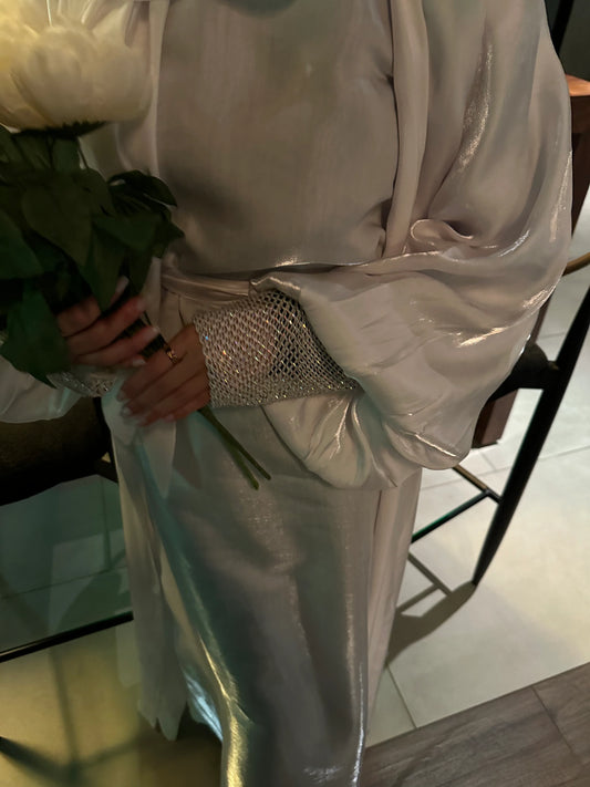 Premium organza abaya