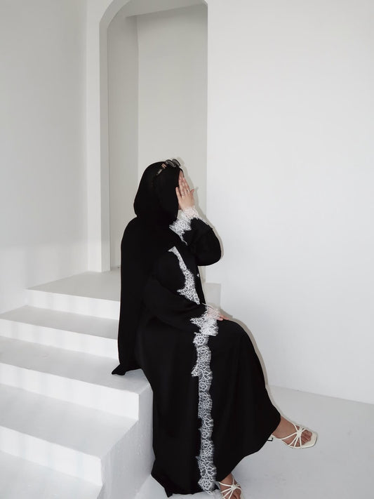 Lacè Abaya Set-Black
