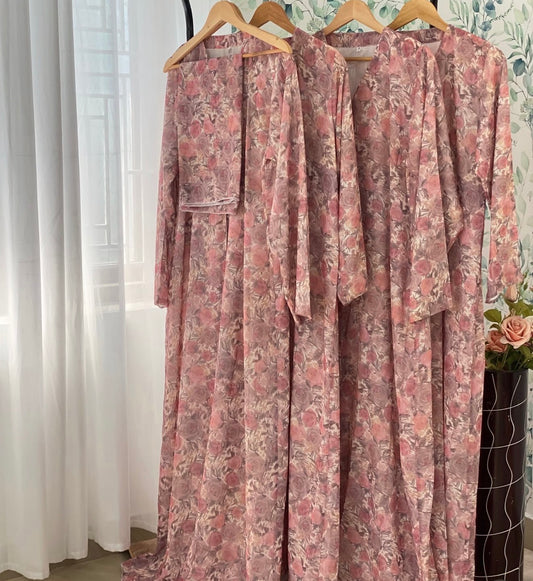 Rosé petal abaya (Copy)