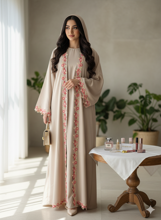 Sarah lace abaya
