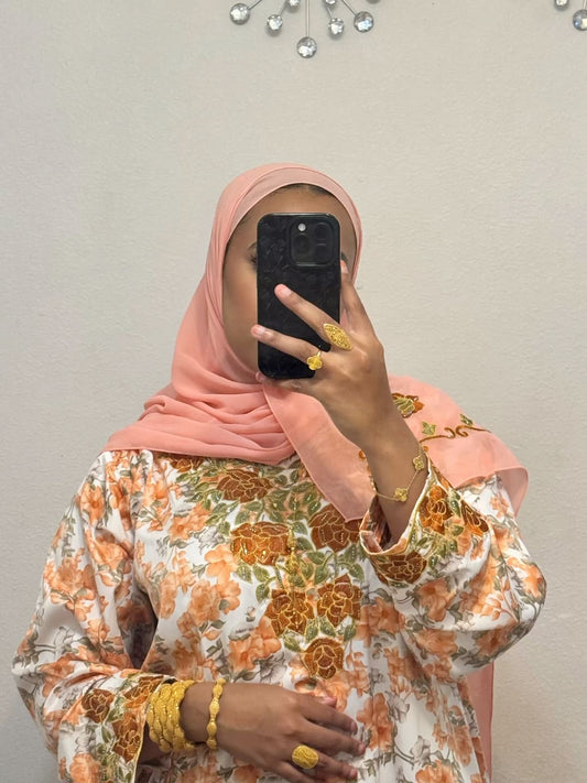 Premium unstitched Mukhawar with Sheila