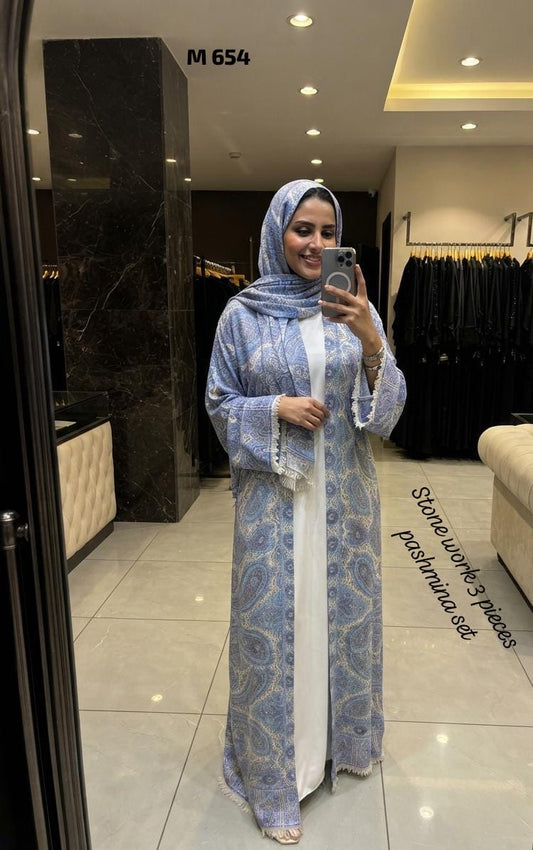 Pashmina abaya with matching Sheila