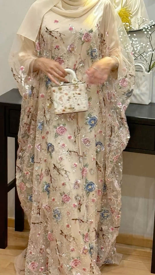 Premium wedding floral kaftan