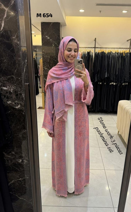 Pashmina abaya with matching Sheila