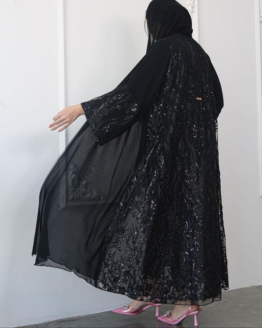 Premium wedding black kaftan