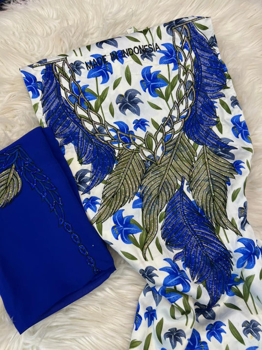 Premium unstitched Mukhawar with Sheila