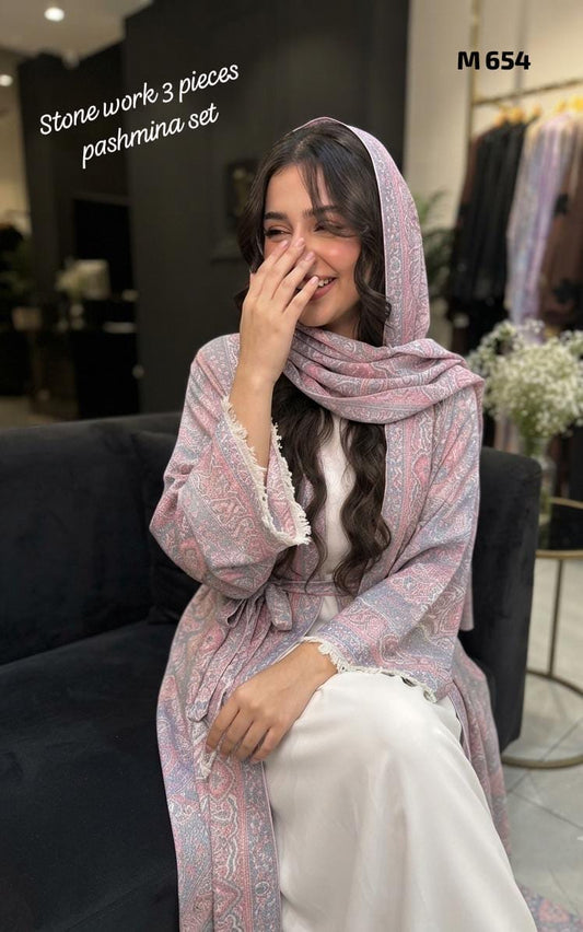 Pashmina abaya with matching Sheila