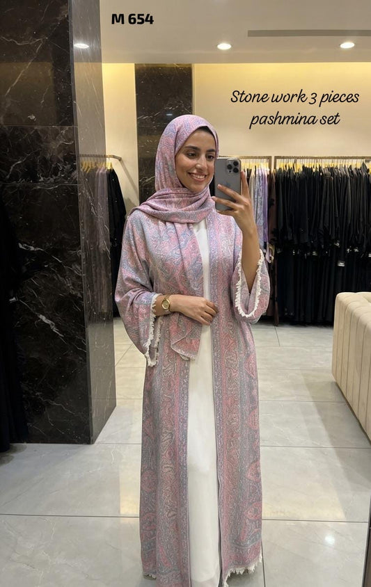 Pashmina abaya with matching Sheila
