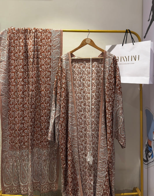 Pashmina abaya with matching Sheila